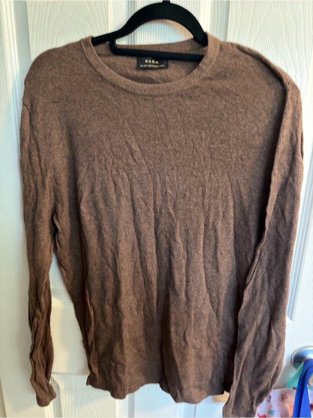 Zara Men Brown Crewneck Sweater